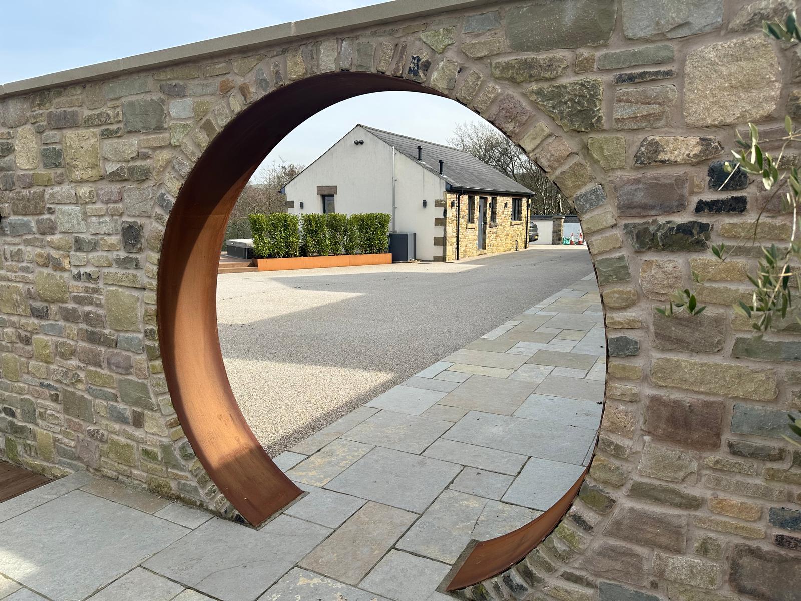 Cor-Ten Steel, metal garden art and decorative fabrication