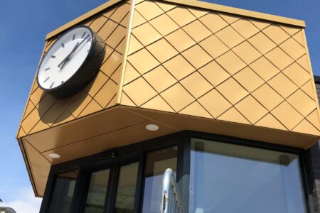 Traditional Textures Gold Aluminium Shingle Cladding